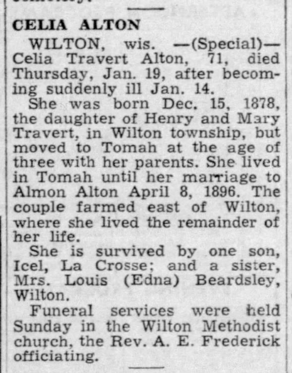 Clipping from The La Crosse Tribune